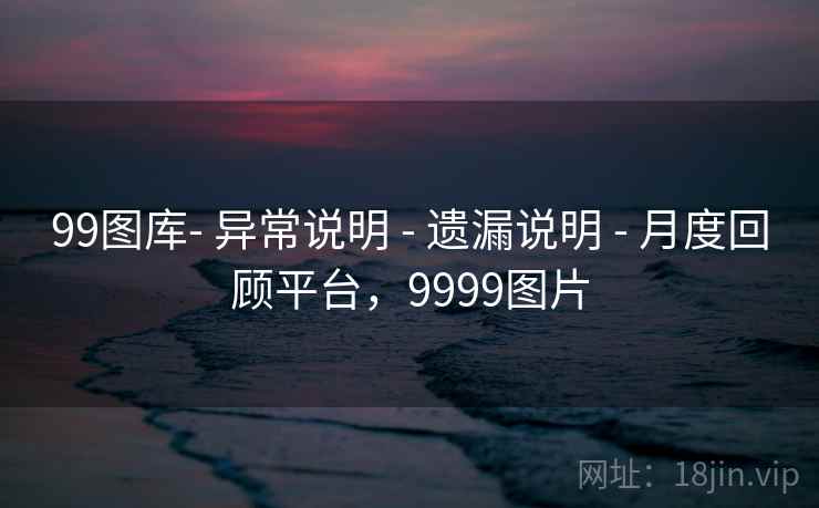 99图库- 异常说明 - 遗漏说明 - 月度回顾平台，9999图片